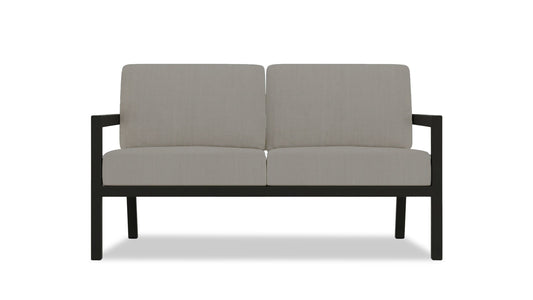 Harmonia Living - Pacifica Loveseat - Black | HL-PAC-BK-LS