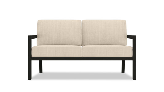 Harmonia Living - Pacifica Loveseat - Black | HL-PAC-BK-LS