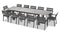 Pacifica 13 Piece Extendable Dining Set - Slate HL-PAC-SL-13EDS-C