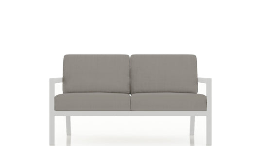 Harmonia Living - Pacifica Loveseat - White | HL-PAC-WHT-LS