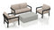 Harmonia Living - Pacifica Mason 4 Piece Sofa Set - Black | HL-PAMAS-BK-4SS
