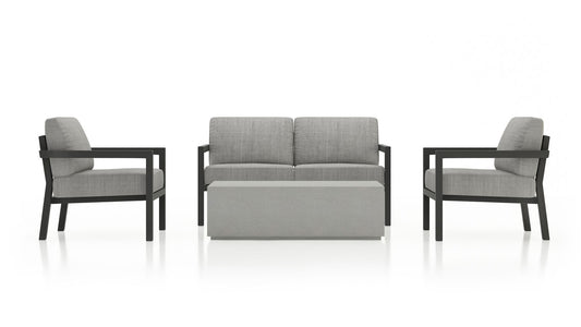 Harmonia Living - Pacifica Mason 4 Piece Sofa Set - Slate | HL-PAMAS-SL-4SS