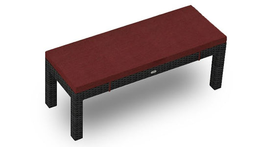 Harmonia Living - Urbana 5 Piece 8-Seat Bench Square Dining Set - Canvas | Henna HL-URBN-CB-8BSDS-HN