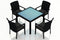 Harmonia Living - Urbana 5 Piece Arm Dining Set | HL-URBN-CB-5ADS