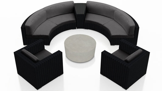 Harmonia Living - Urbana Mason 6 Piece Curve Sectional Set | HL-UBNMAS-CB-6CSEC