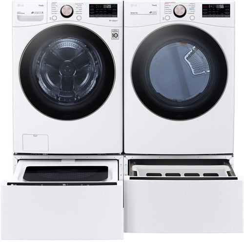 LG - 4.5 CF Front Load Washer (WM4000HWA) & 7.4 CF Electric Dryer (DLEX4000W) - WM4000HWA-E-KIT