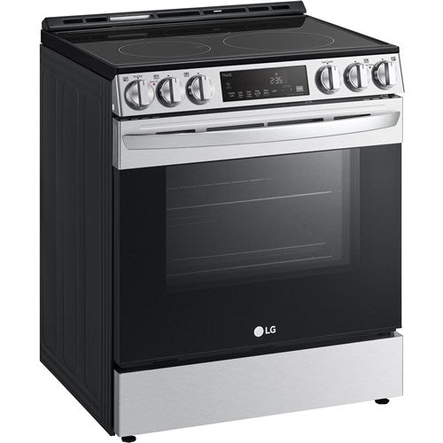 LG - 6.3 CF Electric Single Oven Slide-In Range, Air Fry, ThinQ, Self Clean - LSEL6333F