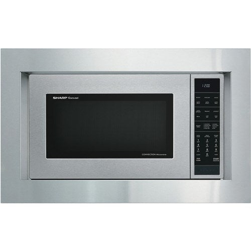 Sharp 30-In. Flush Mount Built-In Trim Kit for Sharp SMC1585BS Microwave Oven in Stainless Steel