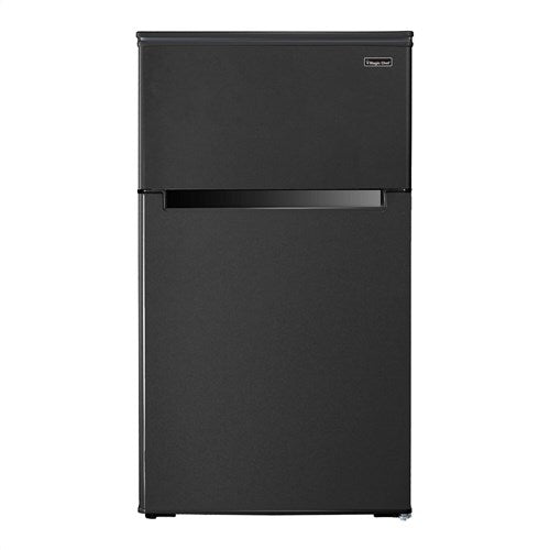 Magic Chef - 3.1-cu. ft. Mini Refrigerator with Top Freezer in Black - HMDR310BE