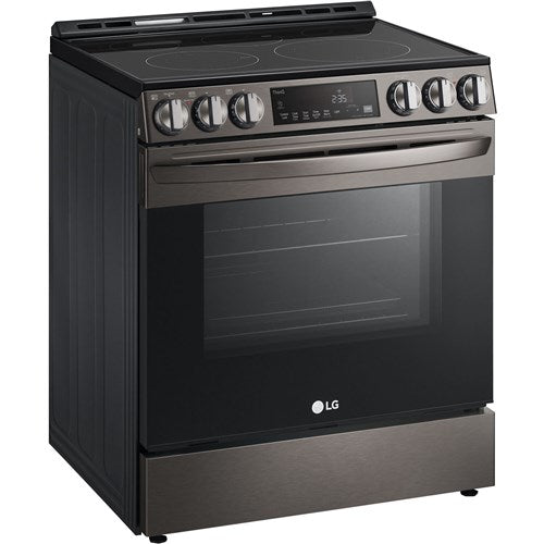 LG - 6.3 CF Electric Single Oven Slide-In Range, Air Fry, ThinQ, Self Clean - LSEL6333D