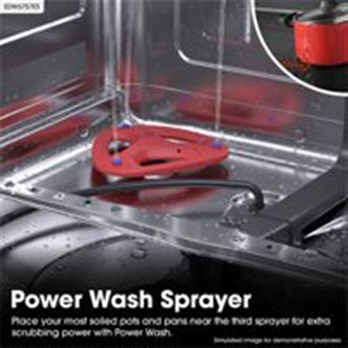 Sharp - 24" Top Ctrl Dishwasher, 45 dBA, 3rd Rack - SDW6757ES