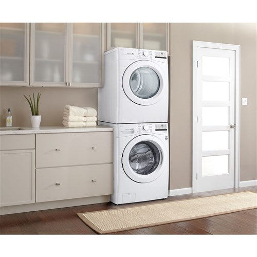 LG - 4.5 CF Front Load Washer (WM3400CW) & 7.4 CF Electric Dryer (DLE3400W) - WM3400CW-E-KIT