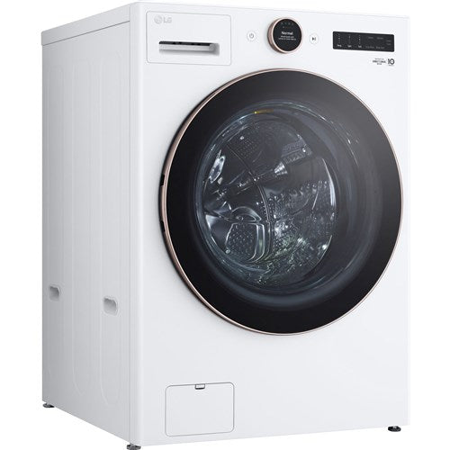 LG - 5.0 CF Ultra Large Capacity Front Load Washer, TurboWash360, Steam, Wifi - WM6500HWA