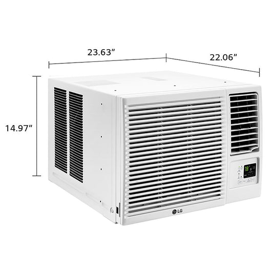 LG - 12,000 BTU Window Air Conditioner/Heater, R32 - LW1223HR