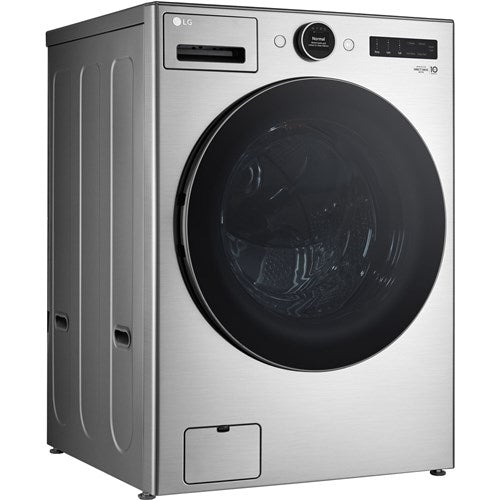 LG - 4.5 CF Ultra Large Capacity Front Load Washer with AIDD, Steam, Wi-Fi - WM5500HVA