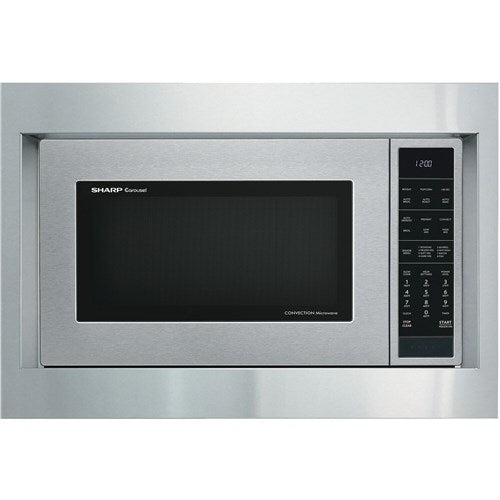Sharp 27-In. Flush Mount Built-In Trim Kit for Sharp SMC1585BS Microwave Oven in Stainless Steel