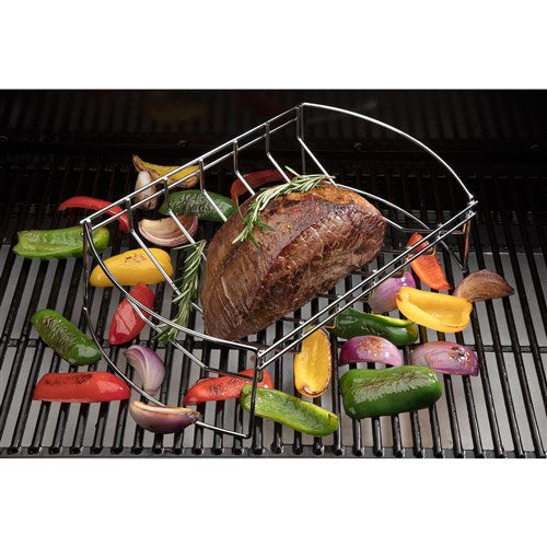 Cuisinart Grill - 4-in-1 BBQ Rack With Basket and Wing Rack - CBB-410
