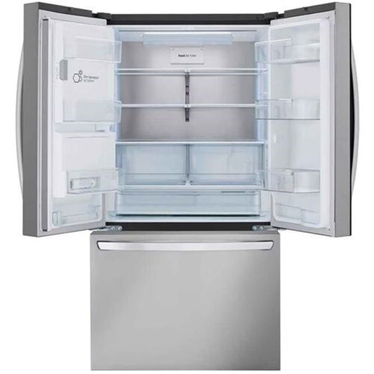 LG - 26 CF 3 Door Counter Depth French Door, Ice and Water with Dual Ice - LRFXC2606S