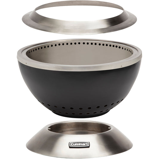 Cuisinart - Cleanburn Outdoor Fire Pit, Smokeless, Easy Clean Ash Tray - Stainless