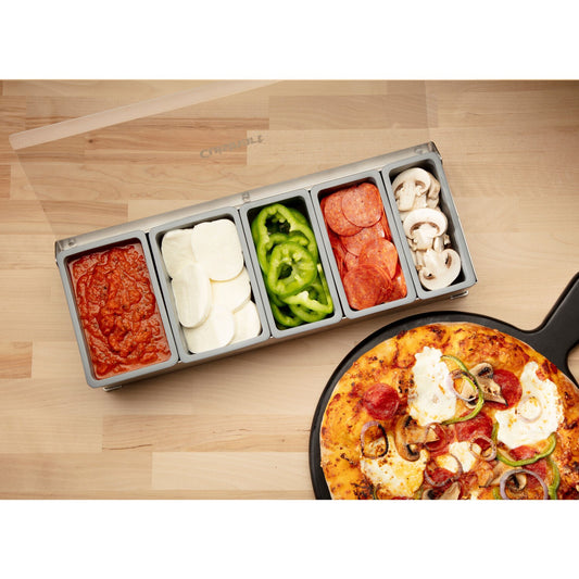 Cuisinart Grill - Condiment & Topping Station for Pizza, Omelets, Burgers, Tacos & More - CPS-617
