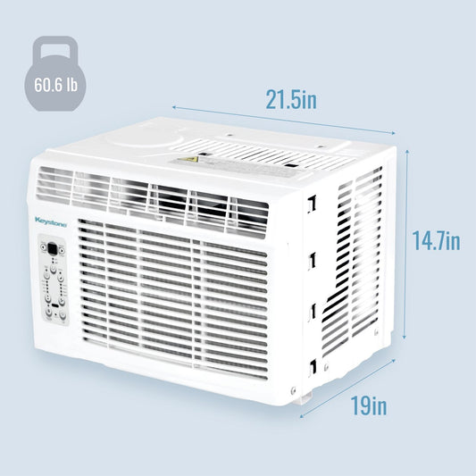 Keystone - 8,000 BTU Heat and Cool Window Air Conditioner,R32 - KSTHW08B