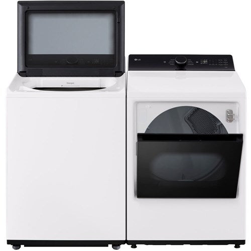 LG - 5.5 CF Top Load Washer (WT8400CW) + 7.3 CF Electric Dryer (DLE8400WE) - WT8400CW-E-KIT