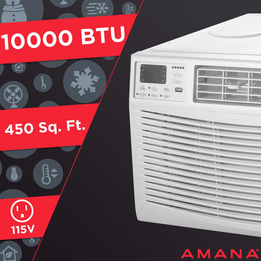 Amana - 10,000 BTU Window AC with Electronic Controls - AMAP101BW