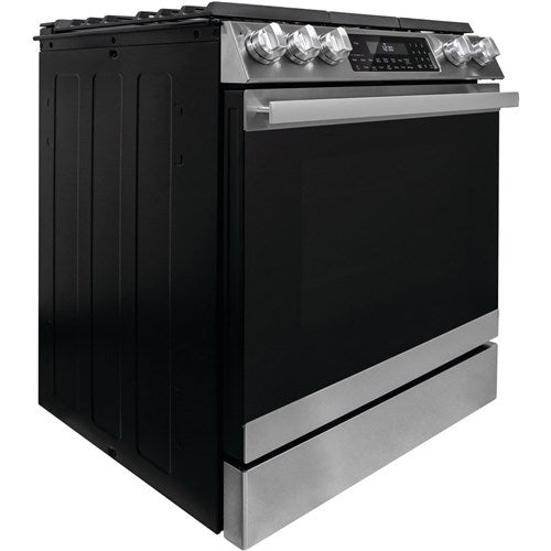 Sharp - 6.1 CF / 30" Gas Slide-In Range, Convection, AirFry - SSG3065JS