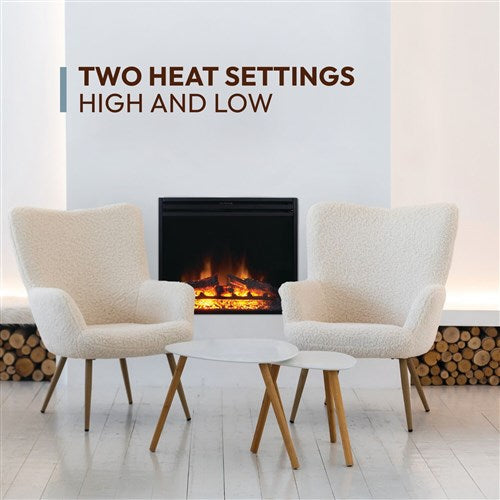 Cambridge 23" Standalone Fireplace Insert - Black