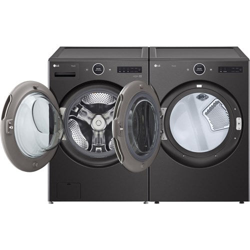 LG - 5.0 CF Front Load Washer (WM6700HBA) + 7.4 CF Electric Dryer (DLEX6700B) - WM6700HBA-E-KIT