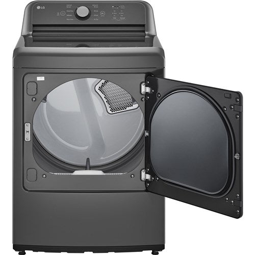 LG - 7.3 CF Gas Dryer, Sensor Dry, NeverRust Stainless Steel Drum - DLG6101M