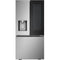 LG - 31 CF Standard Depth Max 3 Door Ref,InstaView DID,Dual Ice,Pocket Handle - LF25S6560S