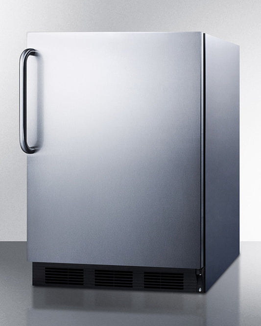 Summit - 24" Wide Built-In Refrigerator-Freezer | CT663BKCSS