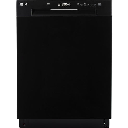 LG - 24" Front Control Dishwasher, 52 dBA, AutoLeak Protection, Dynamic Dry - LDFC2423B