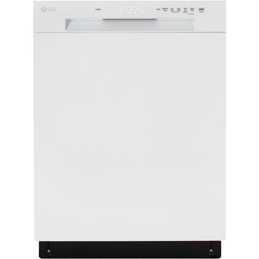 LG - 24" Front Control Dishwasher, 52 dBA, AutoLeak Protection, Dynamic Dry - LDFC2423W