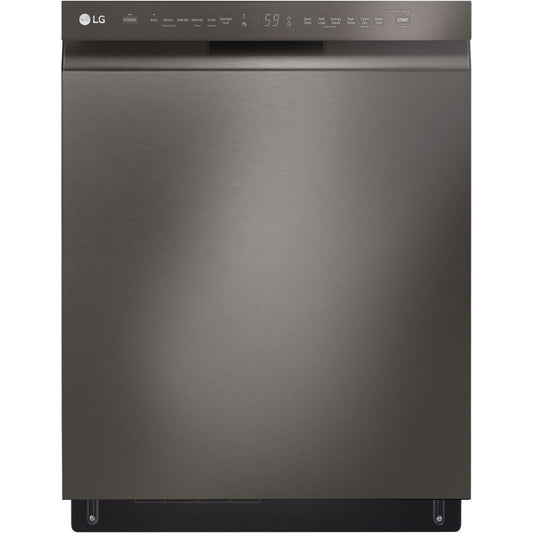 LG - 24" Front Control Dishwasher, 48 dBA, QuadWash, EasyRack Plus, 3rd Rack - LDFN4542D