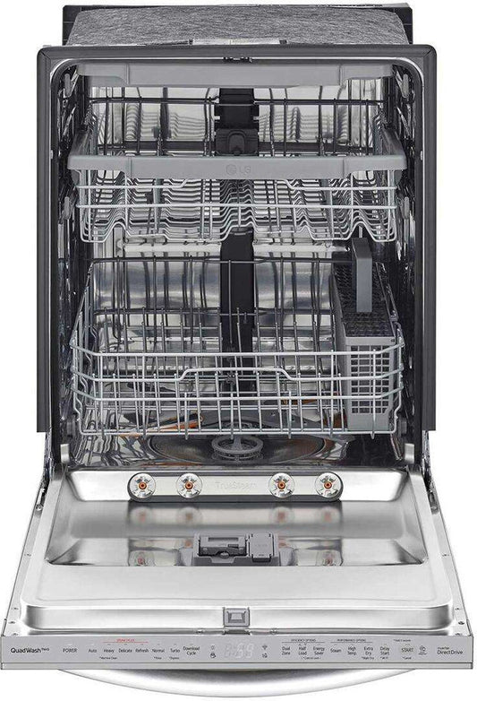 LG - 24" Top Control Dishwasher, 46 dbA, TrueSteam, Smart Wi-Fi, 3rd Rack - LDTS5552S