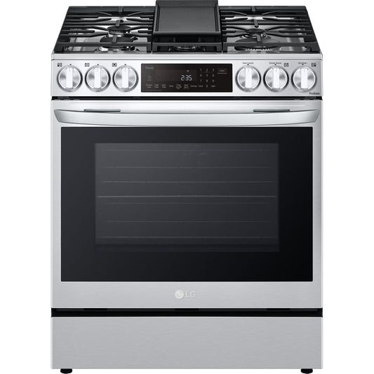 LG - 6.3 CF Dual Fuel Slide-In Range, ProBake Convection InstaView, Air Fry - LSDL6336F