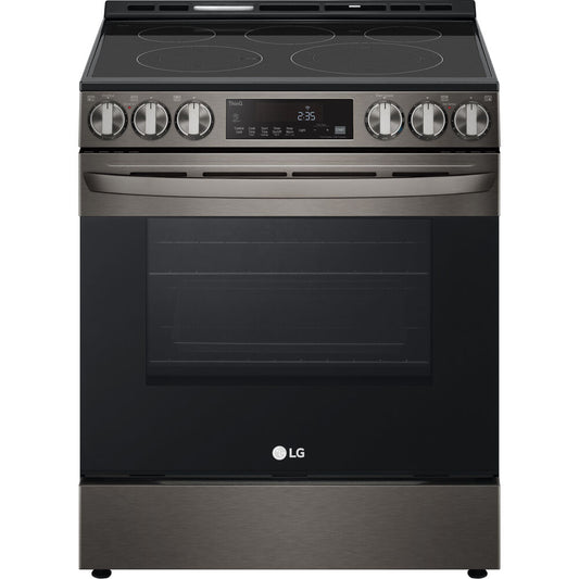 LG - 6.3 CF Electric Single Oven Slide-In Range, Air Fry, ThinQ, Self Clean - LSEL6333D