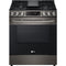 LG - 5.8 CF Gas Single Oven Slide-In Range, Air Fry, Fan Convection, ThinQ - LSGL5833D