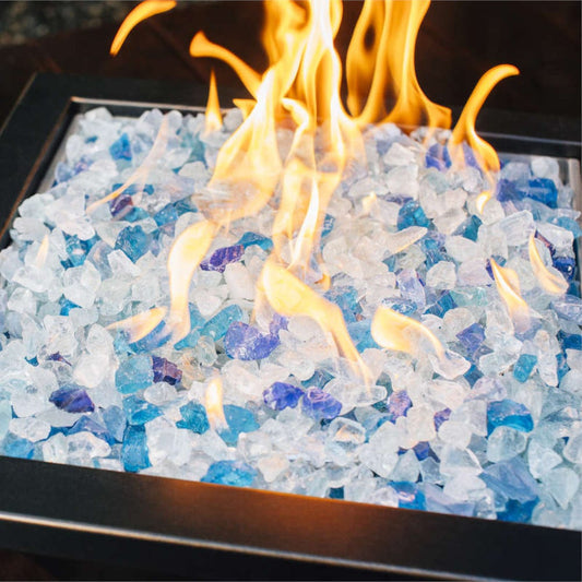 Firegear - True Flame Square Gas Fire Pit - Oil Rubbed Bronze - TF-FBL-LAV-SS-24-H