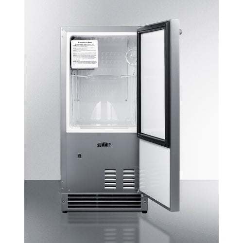 Summit | 25 lb. Drain-Free Outdoor Icemaker, ADA Compliant | BIM27OSADA