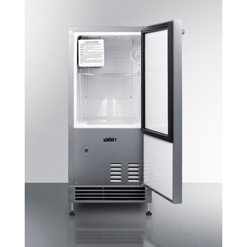 Summit - 25 lb. Drain-Free Icemaker - BIM26H34