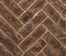 Majestic - Brick interior panels Marq42 - Tavern Brown herringbone - BRICKMQ42HB-B