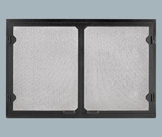 Majestic - Grand Vista Cabinet Style Mesh Doors - Black - GV42BK