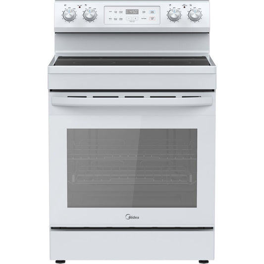 Midea - 30" Electric Range with Steam Clean - MER30S2AWW