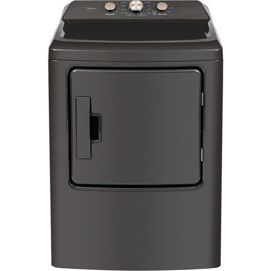 Midea - 6.7 CF Gas Dryer, Sensor Dry - MLTG41N1BMG