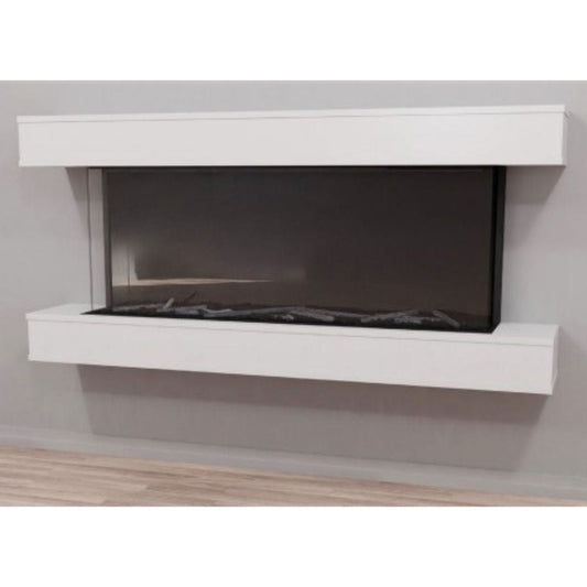 Modern Flames - Coastal Sand Or76-Multi Wall Mounted Floating Mantel Set - WSS-OR76-CS