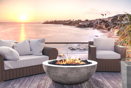 Prism Hardscapes - 48" Moderno 4 65,000 BTU NG/LP Round Fire Pit Bowl