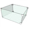 The Outdoor Plus - 22" x 22" x 8" Square Glass Wind Guard ¼" - Tempered Glass with Polished Edges - OPT-WG-2222
